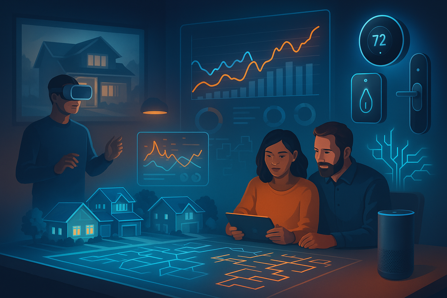 Lennar AI sales optimization dashboard showing smart home technology integration and customer experience enhancement through residential AI implementation