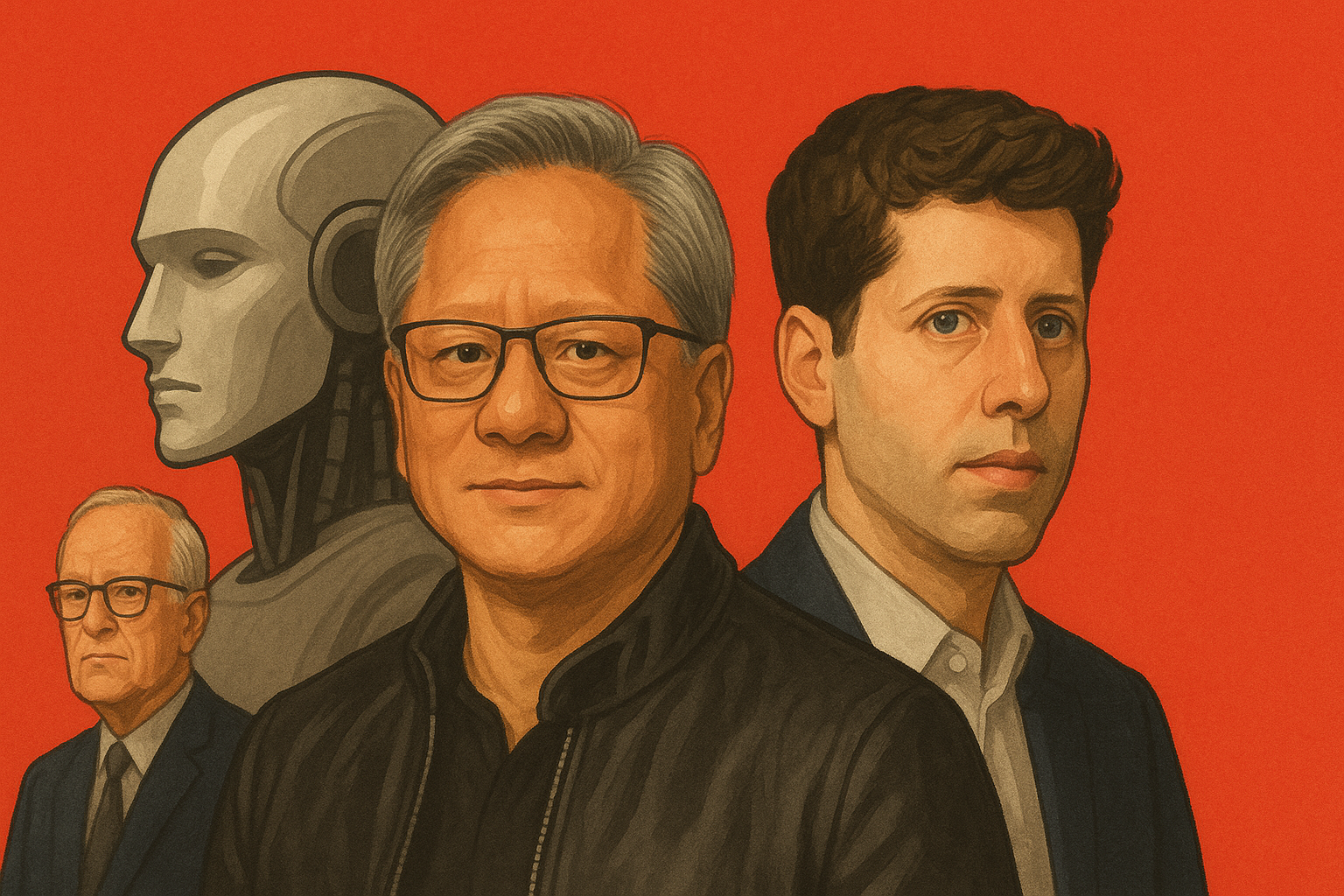 TIME magazine Person of the Year AI Architects cover showing technology leaders driving artificial intelligence transformation and economic impact