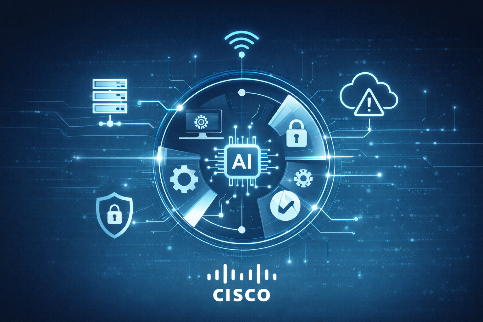 Cisco IQ AI platform dashboard showing unified enterprise tech support interface with predictive insights and automated troubleshooting capabilities