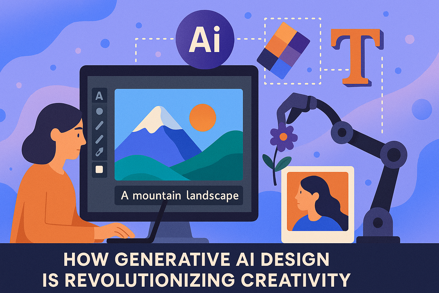 Adobe Firefly generative AI dashboard showing design workflow transformation and creative automation through commercially safe AI image generation technology